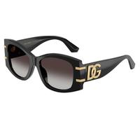 Dolce & Gabbana Mujer DG4501 501/8G Gafas de sol Acetato Negro Gris Mariposa Normal Sombreado