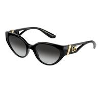 Dolce & Gabbana Mujer DG6146 501/8G Gafas de sol Nylon Negro Gris Cat Eye Normal Sombreado