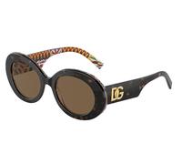 Dolce & Gabbana Mujer Dolce & Gabbana DG4448 321773 Gafas de sol Acetato Tortuga Marrón Redonda Normal