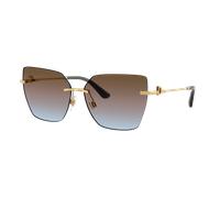 Dolce&Gabbana Mujer Sunglass DG2321 - Color del Marco: Oro, Color de la Lente: Azul celeste / Rosa / Marrón degradado