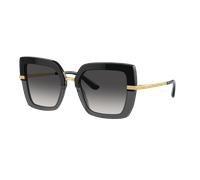 Dolce&Gabbana Mujer Sunglass DG4373 - Color del Marco: Negro sobre negro transparente, Color de la Lente: Gris claro y negro degradado