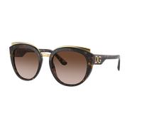 Dolce&Gabbana Mujer Sunglass DG4383 - Color del Marco: Habana, Color de la Lente: Marrón Degradado Marrón Oscuro