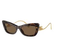 Dolce&Gabbana Mujer Sunglass DG4467B - Color del Marco: Habana, Color de la Lente: Marrón Oscuro