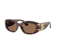 Dolce&Gabbana Mujer Sunglass DG4502 - Color del Marco: Habana, Color de la Lente: Marrón Oscuro