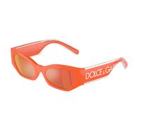 Dolce & Gabbana Niños DX6003 33386Q Gafas de sol Inyectado Naranja Violeta Cat Eye Reflejado