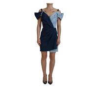 Dolce & Gabbana- Precioso vestido mini de mezclilla azul bicolor- Dresses- Mujer- Azul- XS- Precioso vestido mini de mezclilla azul bicolor