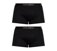 Dolce & Gabbana - Regular Boxer 2-Pack - Underwear - Hombre - Negro - M -