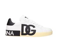 Dolce & Gabbana- Zapatillas Blancas de Cuero Bajas- Shoes- Hombre- Blanco- 40 EU- Zapatillas Blancas de Cuero Bajas