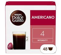 NESCAFÉ Dolce Gusto Lungo Americano, 48 cápsulas- Café 100% arábica , Intensidad 4 (3 pack x 16)