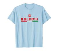 Dolce Vita Camiseta, Hombre, Azul Bebé, 3XL