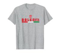 Dolce Vita Camiseta, Hombre, Gris Jaspeado, 3XL