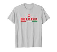 Dolce Vita Camiseta, Hombre, Plata, 3XL