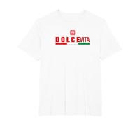 Dolce Vita Camiseta, Hombre Tallas Grandes, Blanco, 3X Alto