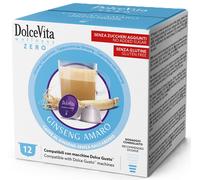 Dolce Vita Italfoods Café Dolce Vita Ginseng sin azúcar de caña para Dolce Gusto 12 cápsulas