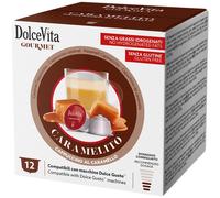 Dolce Vita Italfoods Cappuccino Dolce Vita con sabor a caramelo para Dolce Gusto 12 cápsulas