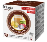 Dolce Vita Italfoods Capuchino Dolce Vita con sabor a Macarrones y Almendras para Dolce Gusto 12 cápsulas