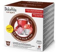 Dolce Vita Italfoods Té Dolce Vita sabor granada para Nespresso, 10 cápsulas