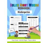 Dolch Sight Words Workbook Kindergarten: Dolch Primer High Frequency Sight Words Readiness Activity Workbook with Flashcards and Vocabulary Tracing Practice for Kids Age 4-6