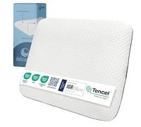DOLCI SOGNI Almohada Viscoelastica Memory Foam 70x40x12 con Fibra Tencel - Almohada Suave y Transpirable para Cuello, Espalda y Hombros - Soporte Cervical y Comodidad Duradera - Certificado Oeko-Tex