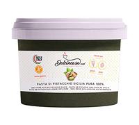 Dolcincasa-com Crema de Pistacho de Lujo 100% Pura Pistacho Siciliano para Helados de Pastelería Excelente Sabor Fundible Producido en Bronte 250 gramos