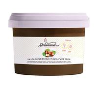 Dolcincasa-com Pasta de Avellana 100% Pura para Helados, Cremas y Dulces Rellenos Sin Gluten 1 Kilogramo