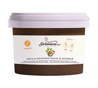 Dolcincasa-com Pasta de Pistacho Sicilia 100% Pura Natural Sabrosa Suave Versátil sin Colorantes para Helados Pastelería Uso Doméstico y Profesional Envase de 250g