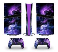 DolDer PS5 Pro 0205 - Pegatina protectora para consola Sony PS5 Pro, edición digital y de disco y 2 mandos Dualshock