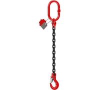 Dolezych DoKett - Cadena de 1 hebra para grúas con gancho de horquilla, grado 8, capacidad de carga de 1120 kg