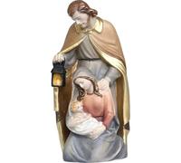 Dolfi - Figura de la Sagrada Familia tradicional de madera de 26 cm | Madera coloreada a mano en Val Gardena | Figura para Belén