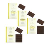 Dolfín® | Chocolate Negro 60% y Jengibre | Barrita 60% Cacao y Jengibre Fresco - 4 x 70 Gr