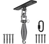 Dolibest Colgador de Hamaca Colgante Juego de Soportes Giratorios de 6 mm MosquetóN de Resorte para Interior Al Aire Libre Patio de Recreo Silla de Yoga Cuerda Sacos de Boxeo, hasta 600 Libras