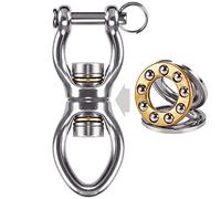 Dolibest Swing Giratorio con 2 rodamientos silenciosos, Acero Inoxidable 1500 LB 360 ° Capacidad de rotación de 349 kg, Dispositivo de rotación más Seguro Accesorio Colgante para Danza aérea