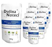 Dolina Noteci Comida húmeda premium para perros, bacalao y brócoli sin gluten, 10 x 150 g