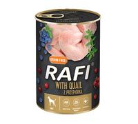 Comida húmeda para Perros DNP Sp. z o.o. Rafi Dog Pusz.400g Przepiórka, Borówka, żurawina / 24