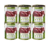 DOLINA NOTECI Super Rafi con venado y corazones de pato para perros, 6x800 g
