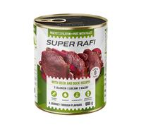 DOLINA NOTECI Super Rafi con venado y corazones de pato para perros, 6x800 g