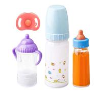 Doll Bottle - Liquid Disappearing Magic Feeding Design, Pretend Play Nursing Set | Milk & Juice Color Change Doll Bottle With Pacifier For Boys Girls Age 3+, Role Play Toy