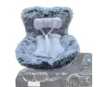 Doll Car Seat, Air Vent Sofa, Soft Plush Cushion, Character Safety Seat, Secure Fit, General for Vehicle, Truck, Fun Design, Comfortable, Travel Necessity, Gray/Yellow/Blue