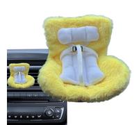 Doll Car Seat, Character Car Doll Safety Chair, Plush Sofa Design, Secure Fit for Air Conditioning Vents, Cute Auto Decoration to Your Vehicle, Truck, SUVs