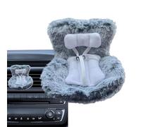 Doll Car Seat, Character Car Doll Safety Chair, Plush Sofa Design, Secure Fit for Air Conditioning Vents, Cute Auto Decoration to Your Vehicle, Truck, SUVs