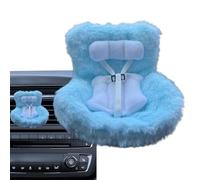 Doll Car Seat, Plush Character Safety Seat for Air Vents, Soft Auto Decor for Vehicles, Trucks, SUVs, Cute Sofa Toy, Fun Travel Accessory for Kids and Collectors