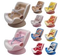 Doll Car Seat, Plush Safety Seat for Dolls, ABS Small Stuffed Toy Carseat, Air Vent Design, for Truck, Sedan, RV, Desktop Decoration, Cute Ornament for Vehicles, 3.74x4.72x3.94 Inches