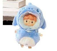 Doll Clothes - 5.91in Hand-Stitched Plush Outfit, Cartoon Design, Soft Comfortable Fabric | Cute Clothes Dress Up Doll For 15cm Dolls Role Play Pretend Play Gift For Kids Girls