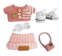 Doll Clothing Accessories Set, Handmade Toy Fashion Dress Up Outfit, 5,91-6,69 pulgadas, Colorful Creative Styles, Soft Fabric Construction for Kids and Collectors, Pretend Play, Display, Imaginative