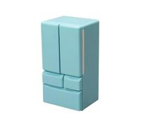 Doll Fridge, Mini doble puerta, Scale Kitchen Appliance, Creative Toy Storage Fridge for Doll House Furniture Play Set Kids Birthday Ocasiones Easter Educational Imaginative Role Play Toy 11,3 x 6 x 5
