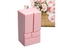 Doll Fridge, Scale Double Door Refrigerator, Kitchen Toy with Dollhouses Furniture, Birthday Gift for Kids, Christmas and Easter Pretend Game, 4.45x2.36x1.97 Inches