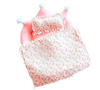 Doll House Bedroom Furniture - Mini Bed Linen Toy Decor Junte, Pretend Interior Design Playset | Creative Storytelling Display Pieces for Children Son Daughter Collection