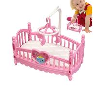 Doll House Bedroom Furniture, Miniature Decor, ABS Cartoon Simulation Ornaments, Kid-Friendly, Ideal for Play, Nursery, Family Fun, Photography Props, 12.5x7.3x11cm