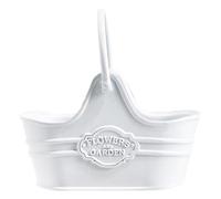 Doll House Flower Pot - Alloy Crafted Small Vessel, Elegant Hanging Bucket, Display Ornament Stand, Balcony Living Room Decor | Balcony Living Room Display Arrangement Balconytable