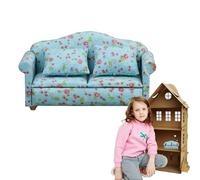 Doll House Living Room Furniture, Miniature Doll Furniture Set, Small Sofa for Doll House, Craft Furniture, 1:12 Scale Sofá, Miniature Sofá, Tiny Couch for, Kids